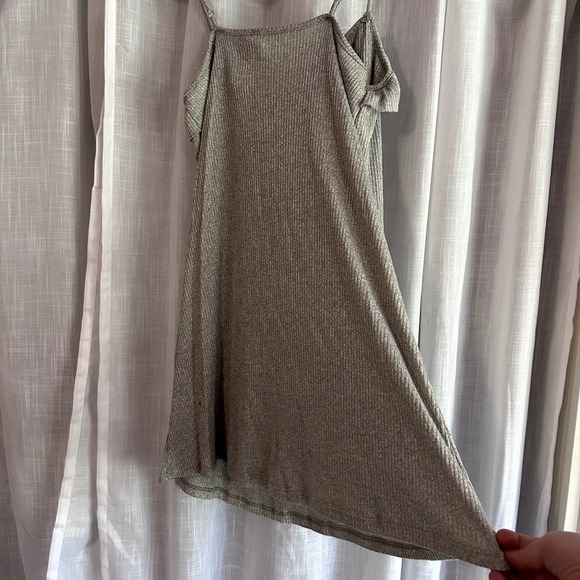Maronie by Anthropologie Y2K Ruffled Short Sundress in Gray / Small - Picture 9 of 9